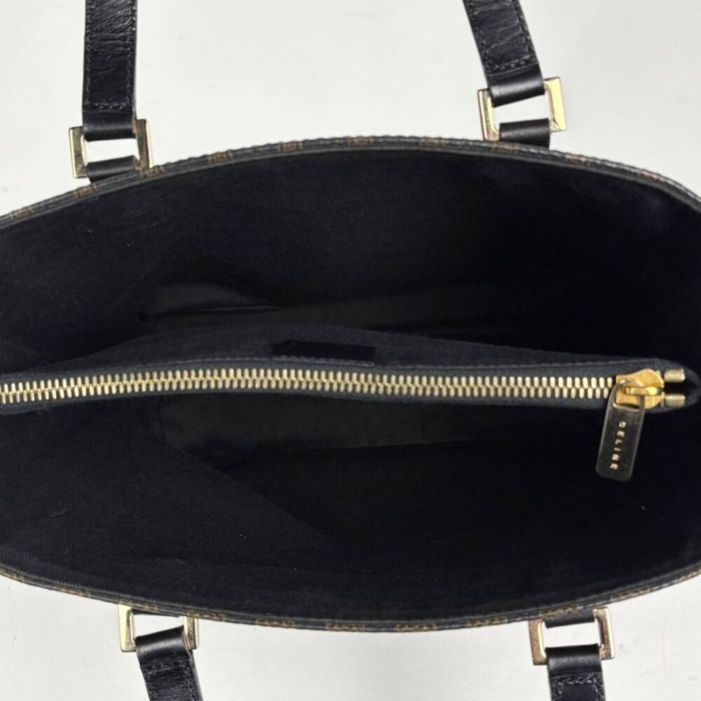 Celine Macadam Pattern Tote Black - image 7